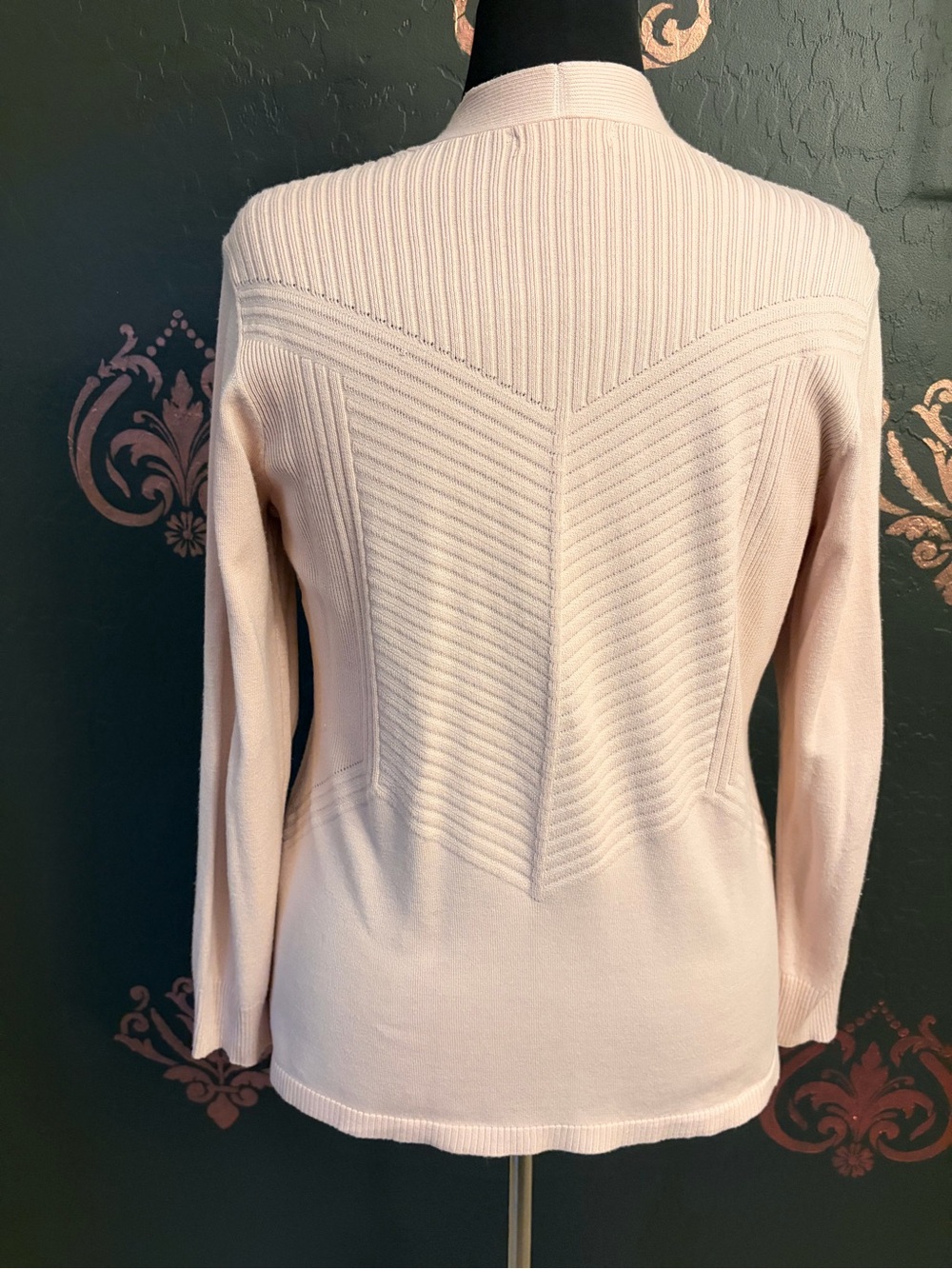 89th & Madison Light Pink Open-Front Knit Cardigan - Picture 2 of 4